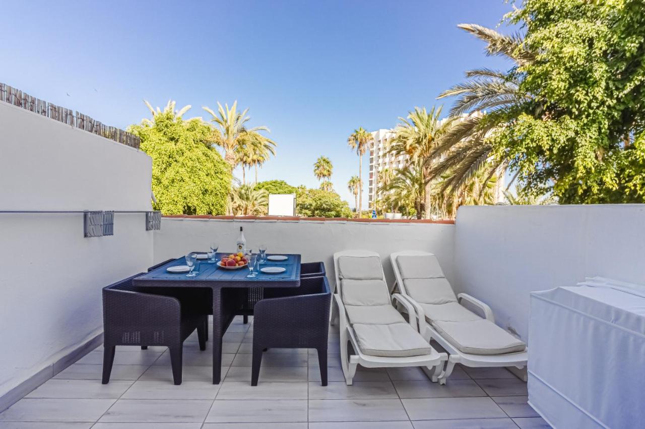 Fantastic Large Studio In Front Of Beach Heated Pool Wifi Arona  Eksteriør bilde
